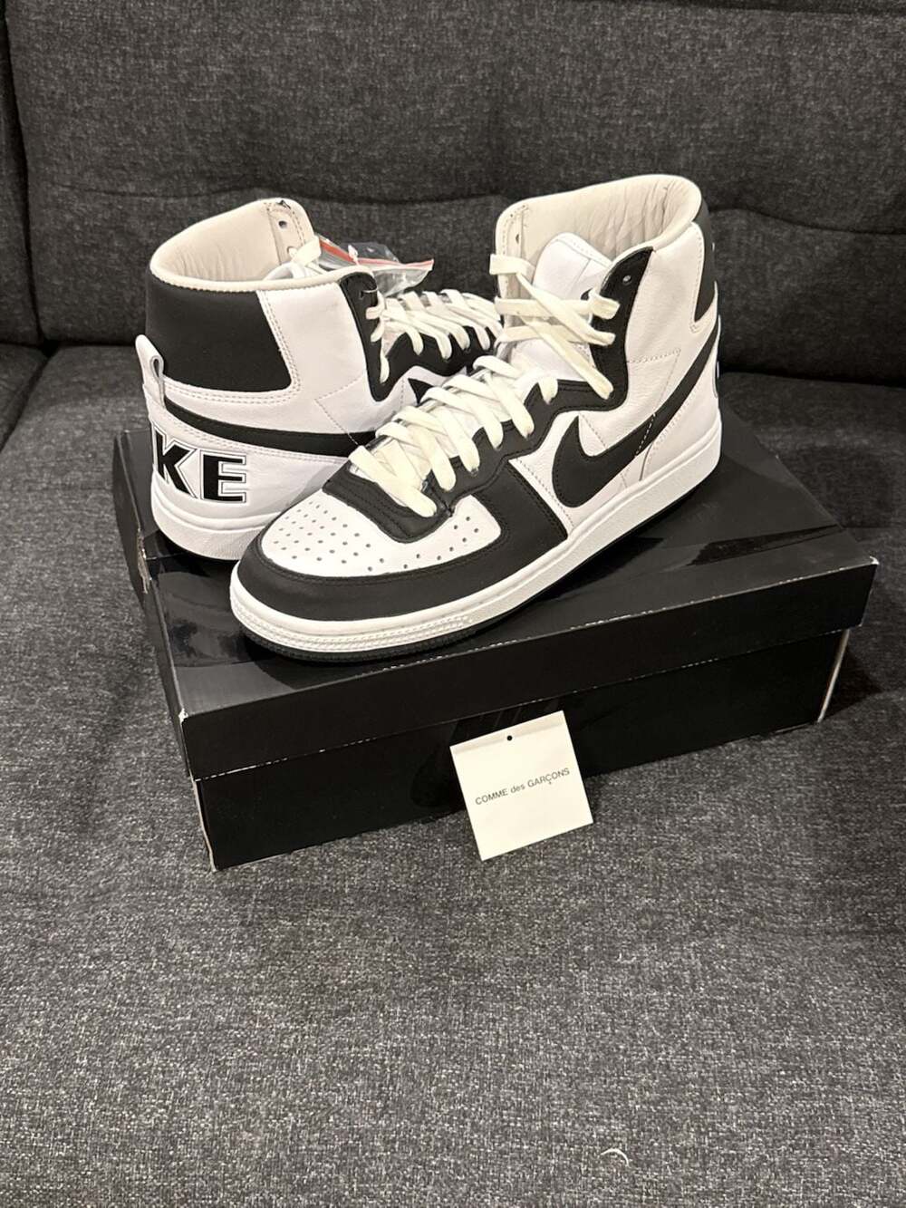 8.5M / 10W - Comme des Garcons Homme Plus x Nike Terminator High SP Black White